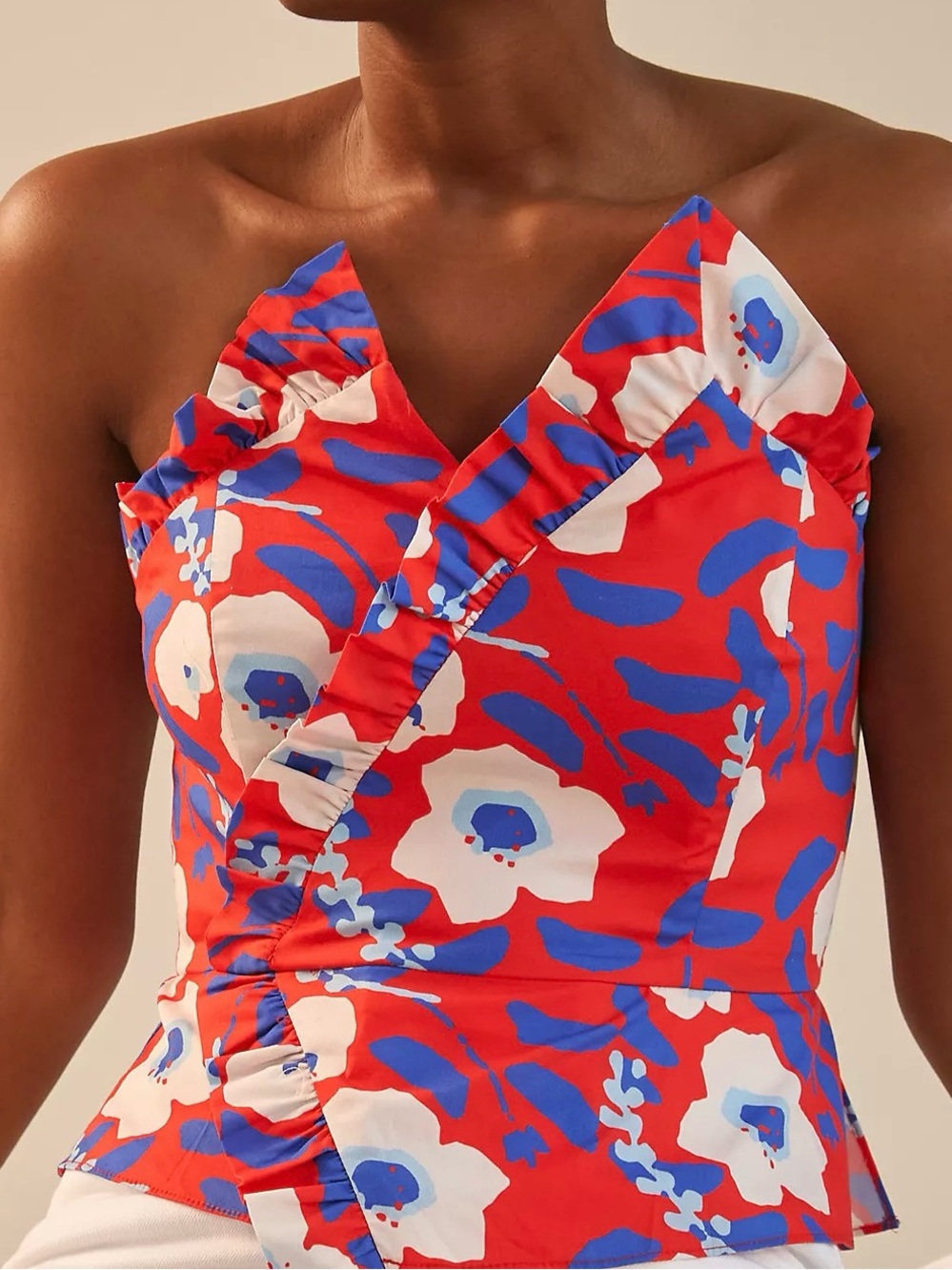 Hutch Strapless Ruffle Top. Size 4.